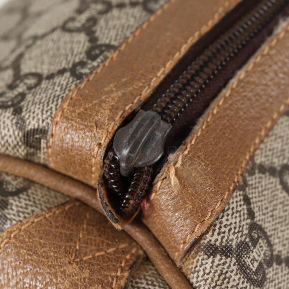 GUCCI GG Plus Supreme Boston Bag Pvc Beige Gold - Picture 15 of 16